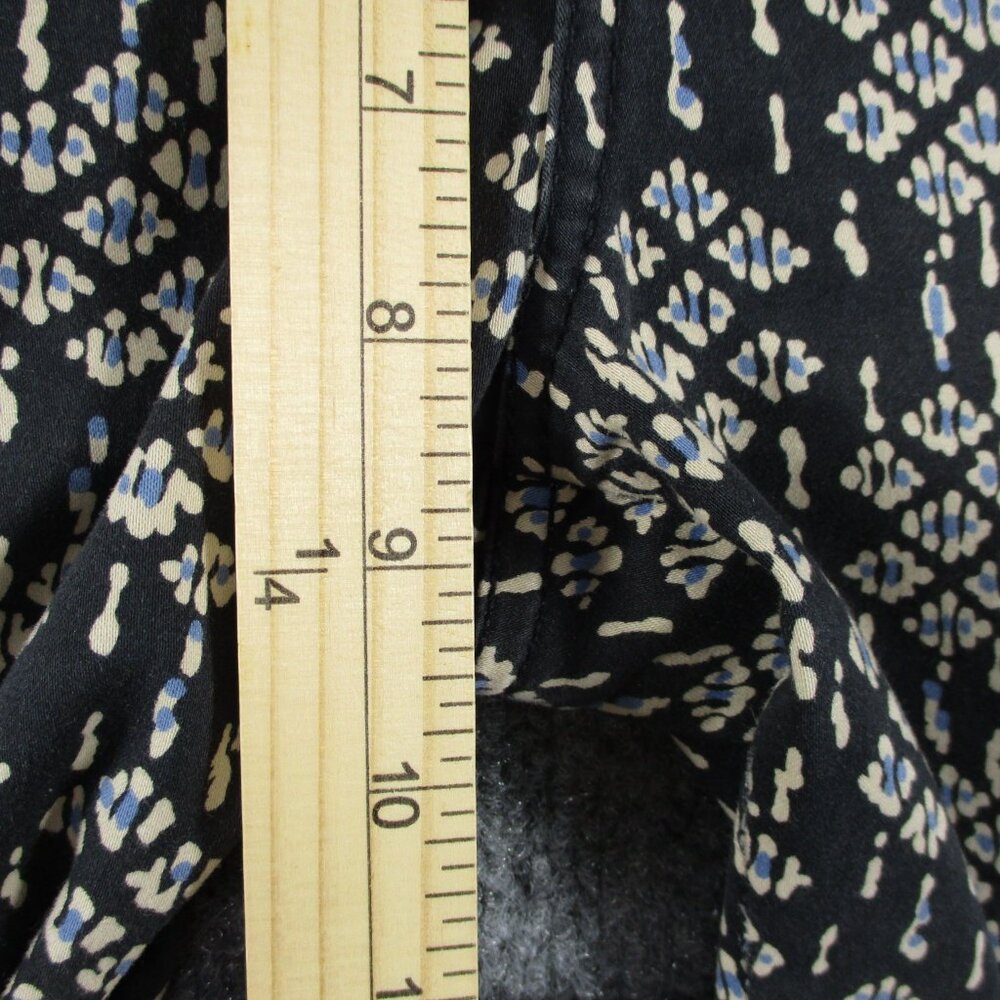 Pilcro Pants Women 28 Black Geometric Ankle Zip Serif Stretch Anthro Fit 30x28 - Picture 11 of 16